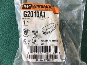 Wiremold G-2010A1 Entrance End Fitting for 2000 Series Raceway Gray NOS Qty. (4) - Picture 1 of 3