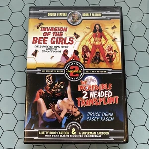 Invasion of the Bee Girls / The Incredible 2 Headed Transplant DVD Catcom - Picture 1 of 2