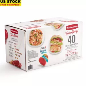Food Storage Containers Set BPA Free Stackable Meal Prep Lunch Seal Residential - Picture 1 of 7
