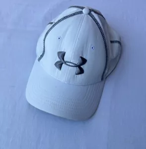 Gorra Under Armour blanca ajustada para hombre L-XL atlética - Imagen 1 de 8