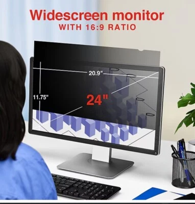 Staples Anti-Glare Privacy Filter for 24" Widescreen Monitor (16:10) - Image 1 of 4