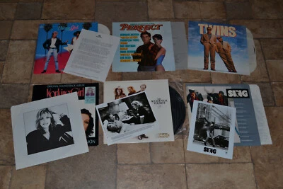 NM Vinyl LP Lot Gold Promo Photos Letter Jeff Beck Wham Twins OST Soundtracks Foto 1 de 4