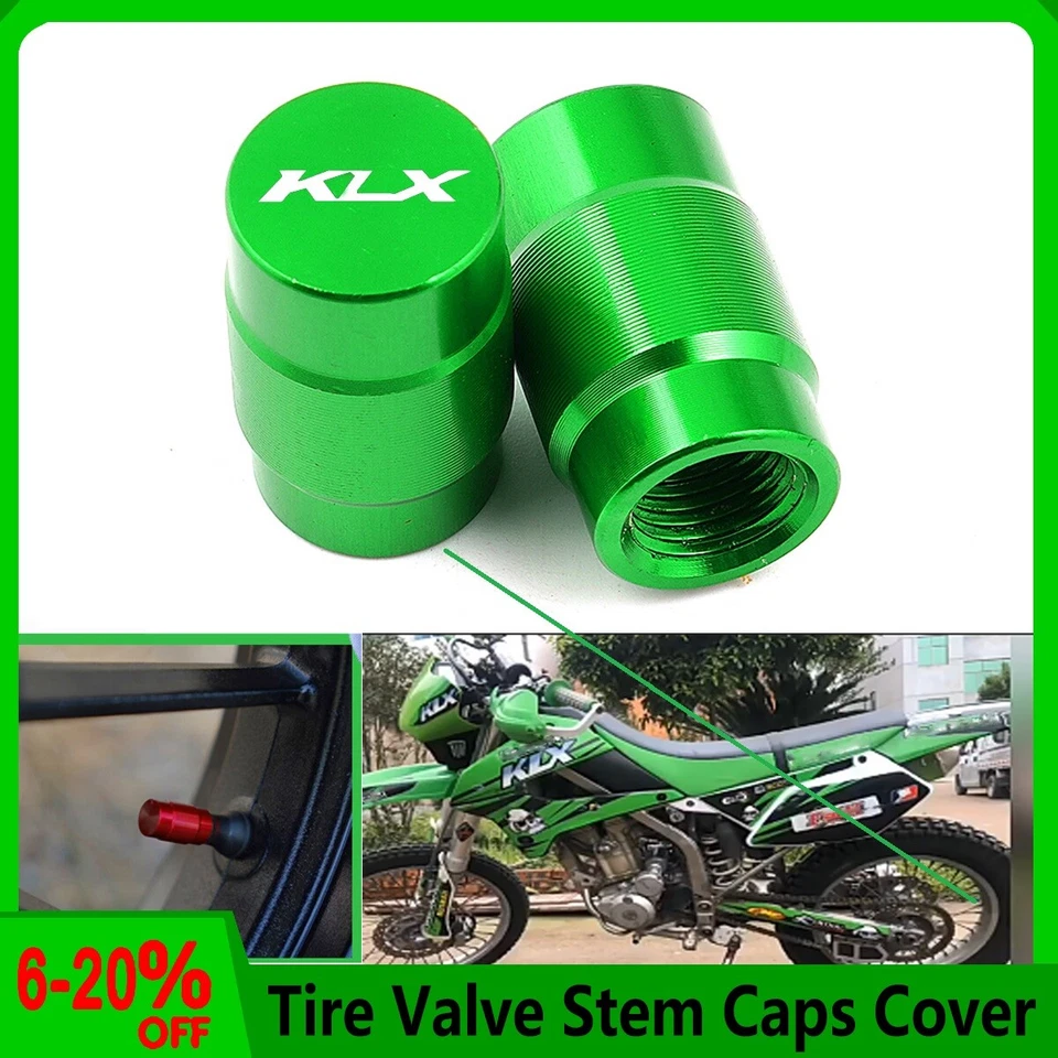 For KAWASAKI KLX 110 125 140 150 250 300 450 Tire Valve Air Port Stem Cover NEW - Image 1 of 1
