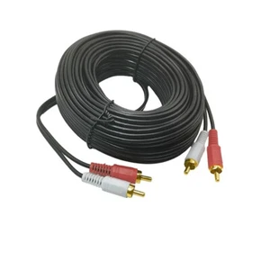 2 RCA Plug to 2 RCA Plug Phono Audio Cable Male to Male Adapter AUX Wire Cord - Picture 1 of 10