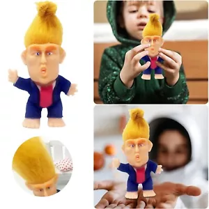 PRESIDENT DONALD TRUMP COLLECTIBLE TROLL DOLL MAKE AMERICA GREAT AGAIN FIGURE - Picture 1 of 7