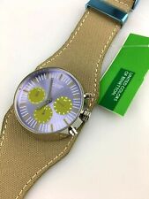 Watch BENETTON Watch Chrono Space Age Real Vintage Skin New Old Stock..