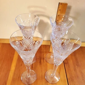 4 10.5 1999 MADE IN  WATERFORD Crystal Fluted Champagne Celebration Love Hearts - Picture 1 of 8