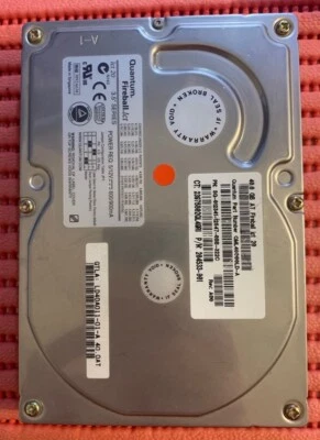 QUANTUM FIREBALL HDD 40GB 3.5" IDE HARD DISK QML40000LD-A 100% TEST VEDI FOTO - Immagine 1 di 4