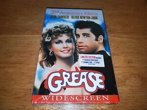 GREASE - VHS- 20th Anniversary- Limited - Olivia Newton John Band New Sealed