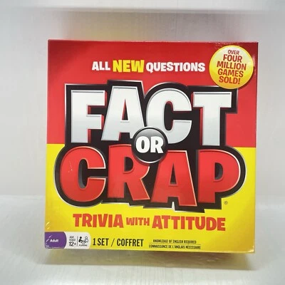 Fact Or Crap Trivia With Attitude Game New Open Box Complete 2011 - Image 1 of 4