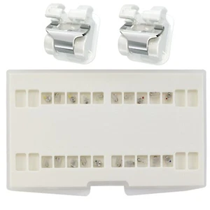 AO Empower Clear Type Denal Orthodontic Self Ligating Brackets Ceramic Roth 022 - Picture 1 of 12