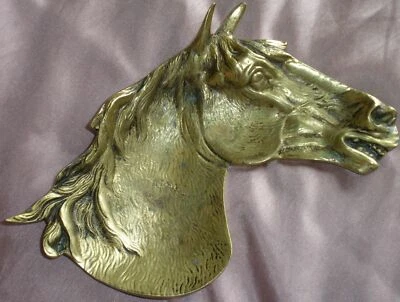 Vide poche / cendrier en bronze " Tête de cheval " - Photo 1/4