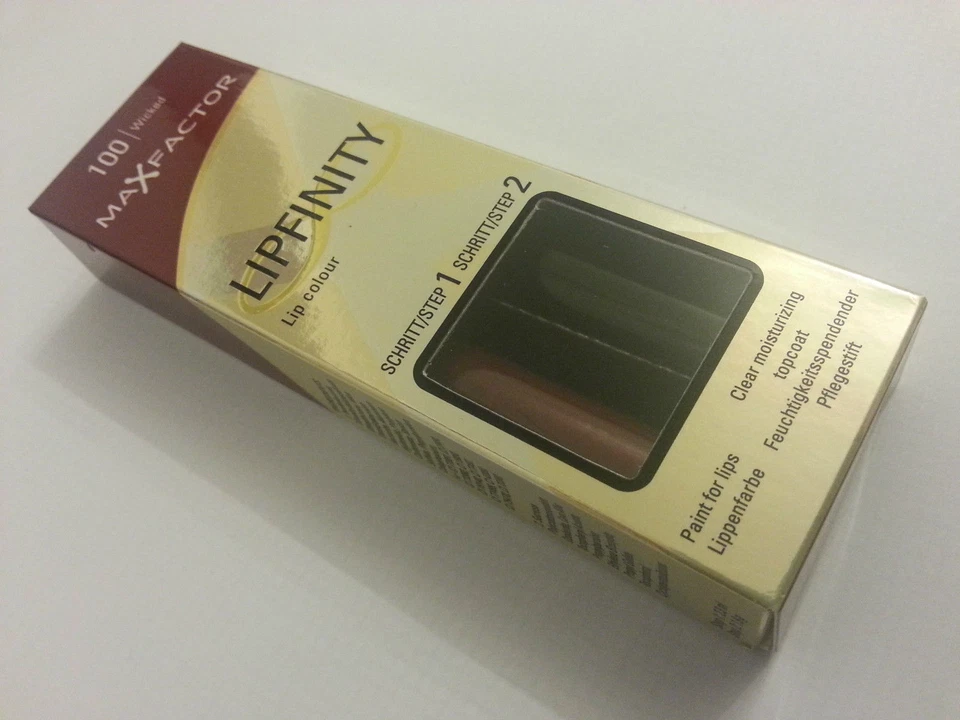 Max Factor Lipfinity 110 Rossetto Lip Color & Top Coat Step Lasting 2 X 2 ML - Imagen 1 de 1