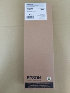 GENUINE Epson UltraChrome PRO Light Gray Ink 700ml For P10000/20000 (T8000) - Picture 1 of 1