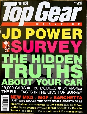 TOP GEAR MAGAZINE MAY-1998 - Rover MGF, Porsche 911 Turbo, Fiat Barchetta, MX-5 - Image 1 of 4