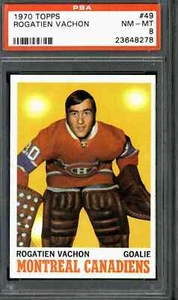 1970 Topps #49 Rogatien Vachon - PSA 8 - Picture 1 of 2