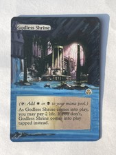 MTG ** GODLESS SHRINE ** Hand Painted ALTERED ** Guildpact ** MAGIC