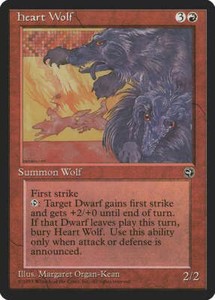 Heart Wolf Homelands PLD Red Rare MAGIC THE GATHERING MTG CARD ABUGames