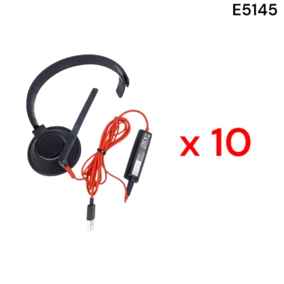 Plantronics C5210T Mono Headset W/ Detachable C5210 USB Adapter Lot of 10 E5145 - Image 1 of 4