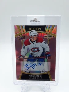 2019/20 Upper Deck Allure Nick Suzuki Pink Diamond Rookie Auto/59 Hit Parade - Imagen 1 de 2
