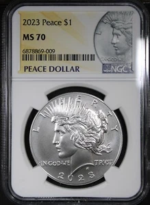 2023 Peace Dollar NGC MS70 High Grade Nice Coin - Picture 1 of 2