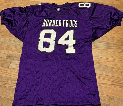 Gator Athletics Adult TCU HORNED FROGS Football Jersey Sz. Medium NEW #84 BIG12 Cover