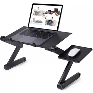 Laptoptisch Notebooktisch Nachttisch Klappbarer Laptop-Tabletttisch Schwarz - Bild 1 von 10