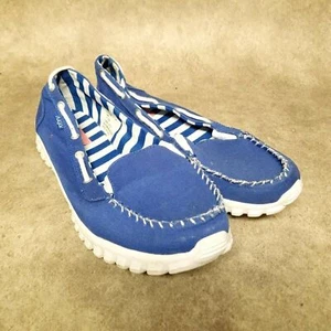 Sugar Womens Strike It Up Size 10 Blue Fabric Slip On Comfort Loafer - Picture 1 of 10