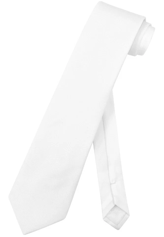 Corbata de cuello Vesuvio Napoli color liso extra largo XL para hombre 63 pulgadas Talla alta Foto 1 de 2