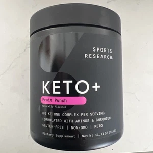 Keto Plus Fruit Punch BHB Exogenous Ketones Electrolyte Powder Hydration 30 serv - Picture 1 of 3