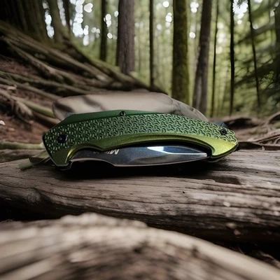 M-Tech USA Green 8" Folding Pocket Knife - NEW - Image 1 of 4