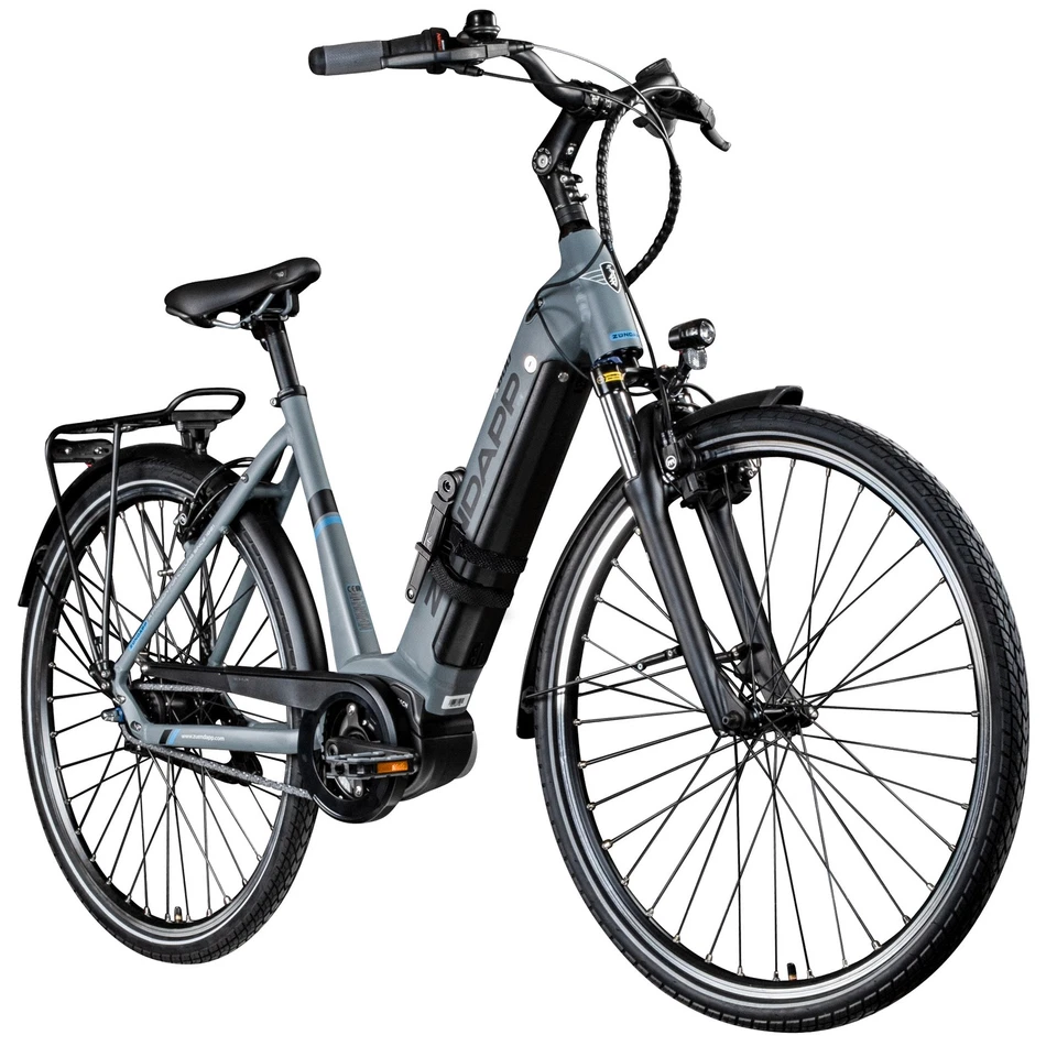 Zündapp X600 E Bike Pedelec Cityfahrrad 7 Gang Bosch Motor grau/gelb 50cm B Ware
