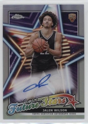 2023-24 Topps Chrome Future Stars Auto Jalen Wilson #FSA-JW Rookie Auto RC - Image 1 of 2