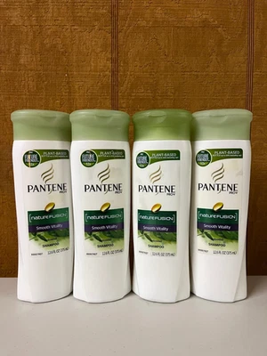 Champú 4 Pantene Pro-V Nature Fusion Smooth Vitality 12,6 OZ Cada Foto 1 de 2