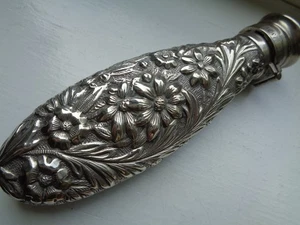 Antique Gorham Embossed Perfume Bottle in Sterling Silver 1880's - Picture 1 of 4