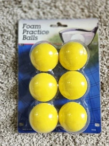 Foam Practice Golf Balls - Pack of 6 - New in Package - Picture 1 of 2