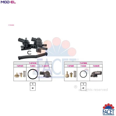 THERMOSTAT COOLANT 7.7956KK FOR SKODA VW BORA/IV JETTA/VI/CLASICO VENTO POLO - Image 1 of 4