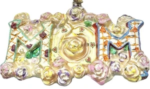 Christopher Radko Mama Muttertag Blumen Floral Glas Ornament - Bild 1 von 21