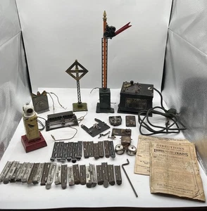 Lionel Prewar Lot Of Different Parts Connecting Ties, Semaphore, Signal READ - Picture 1 of 24