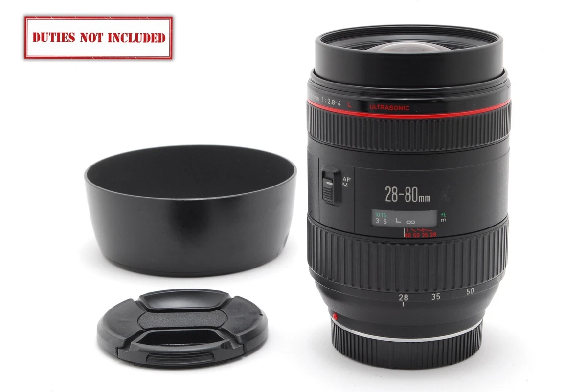 Canon EF Camera Lenses 28-80mm Focal f/2.8-4 Maximum Aperture for