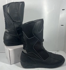 SIDI ON ROAD BOOTS VWAY/NER STIVALI WAY RAIN SIZE M 9.5 EUR 43 COLOR BLACK - Picture 1 of 16