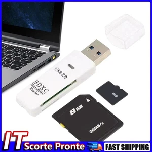 Lettore di schede USB 2.0 2 in 1 Lettore di schede di memoria da USB a SD TF per - Zdjęcie 1 z 10