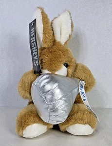 KB Inc Hershey's Rabbit Plush Toy Brown 1997 Easter Bunny Toy W/ Tag Hanger - Picture 1 of 16