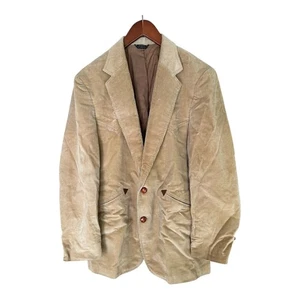 Levis For Men Tan Corduroy Blazer Jacket 2 Button Vintage Style Lined - Picture 1 of 7
