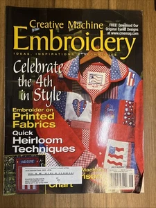 Creative Embroidery Magazine July/August 2005 Celebrate The 4th In Style - Picture 1 of 14