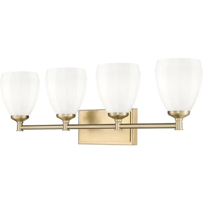 Z-Lite 7004-4V-MGLD Oren Bathroom Vanity Light Modern Gold - Image 1 of 4