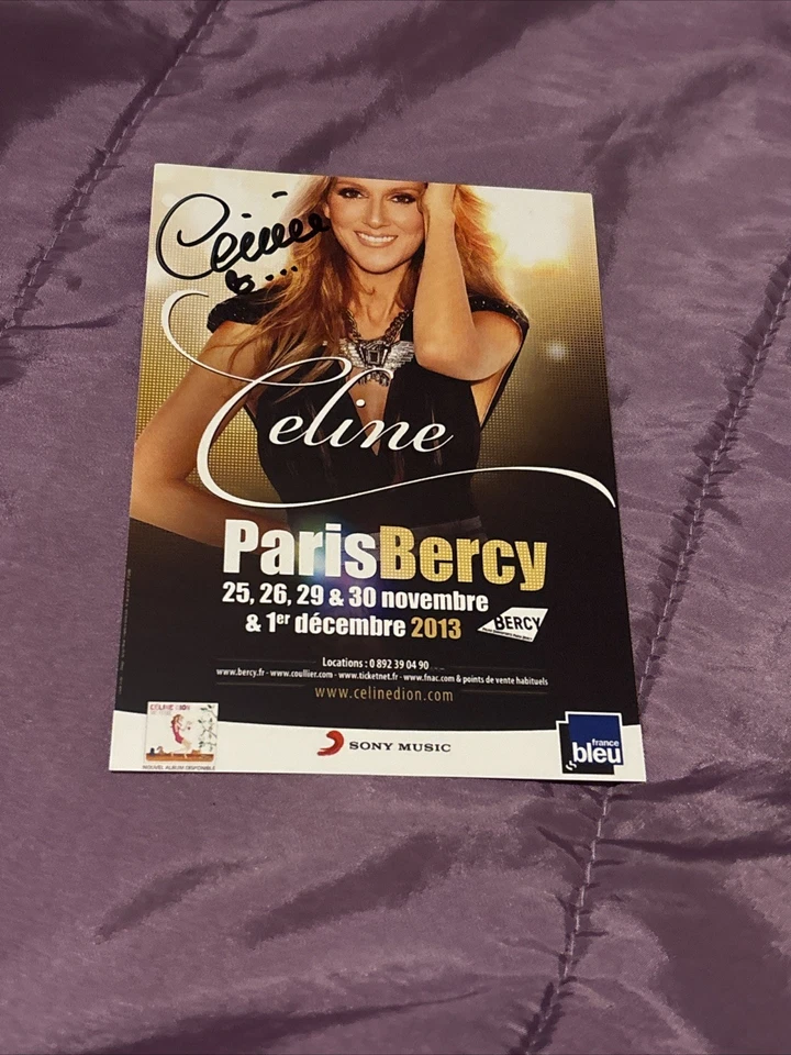Flyer Dédicacé Autograph Celine - Image 1 of 1