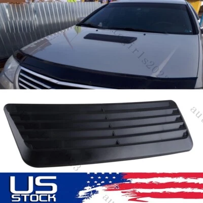 Cubierta de ventilación de aire de admisión de cuchara para capó delantero negro Universal Car Sport Racing EE. UU. Foto 1 de 4