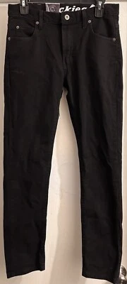 Jeans masculino skinny fit preto Dickies Flex 5 bolsos novo com etiquetas tamanho 29x30 XD712HBL - Imagem 1 de 4