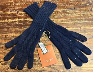 New Loro Piana Hayden Sequin Embellished Baby Cashmere Gloves SZ Small - Picture 1 of 9